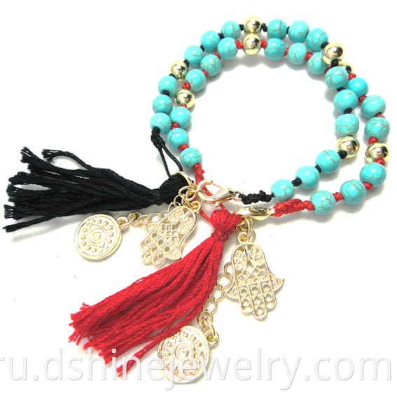 Lucky Eye Tassel Bracelet